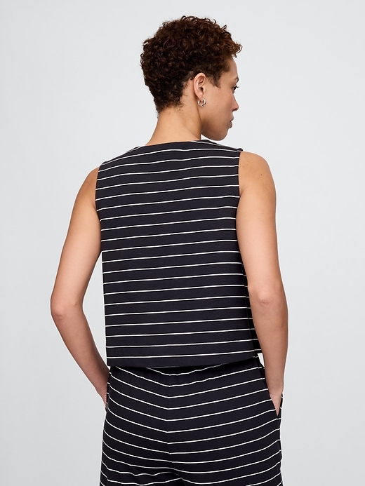 Image number 2 showing, Heavyweight Organic Cotton Cropped Shell Tank Top