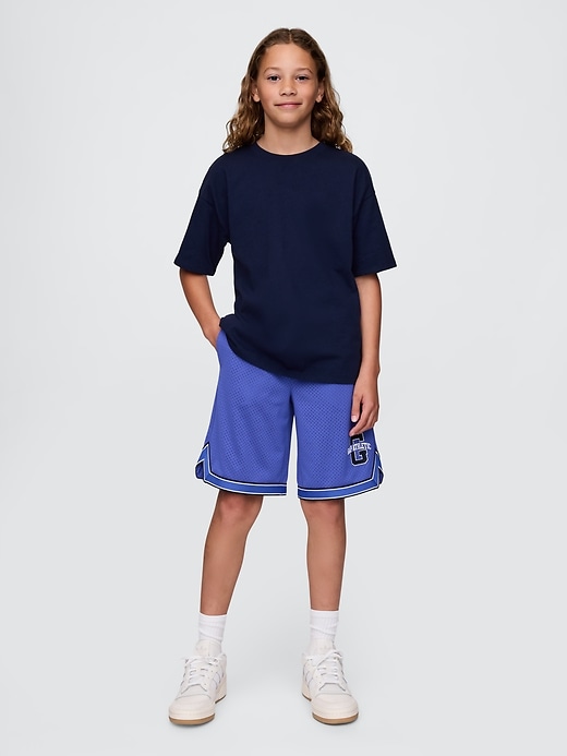 Image number 1 showing, Kids GapFit 8.5" Mesh Pull-On Shorts