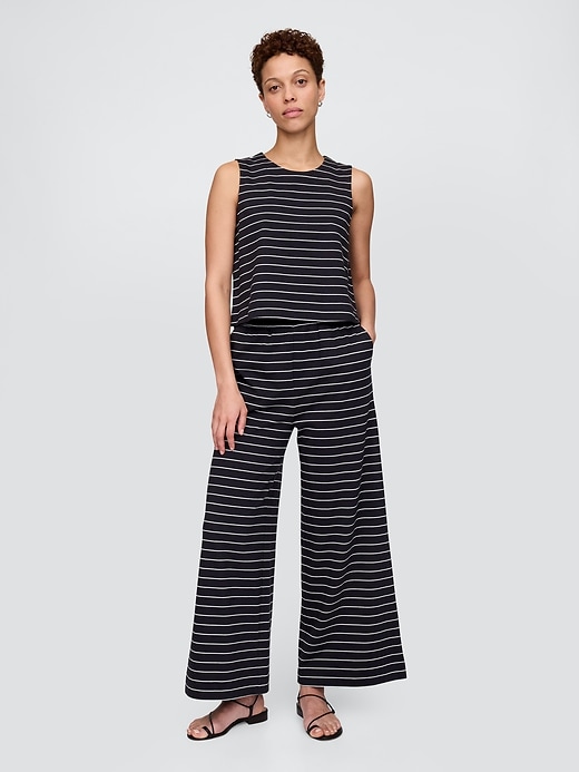 Image number 1 showing, Heavyweight Organic Cotton Wide-Leg Pants
