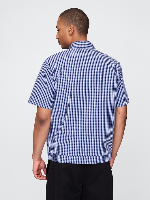 Image number 3 showing, Poplin Full-Zip Pocket Shirt