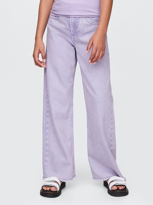 Image number 3 showing, Kids UltraSoft Low Rise Stride Wide-Leg Jeans