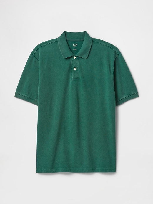 Image number 5 showing, Relaxed Pique Polo Shirt