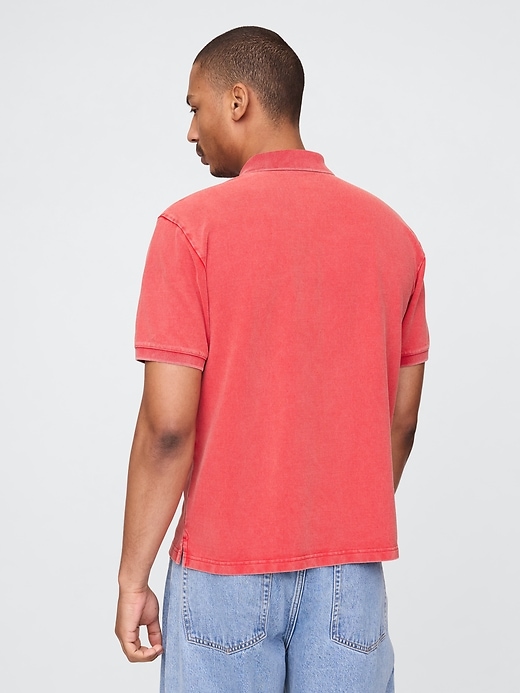 Image number 3 showing, Relaxed Pique Polo Shirt