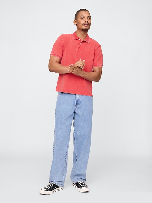 Image number 2 showing, Relaxed Pique Polo Shirt