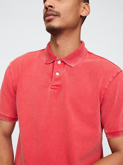 Image number 4 showing, Relaxed Pique Polo Shirt