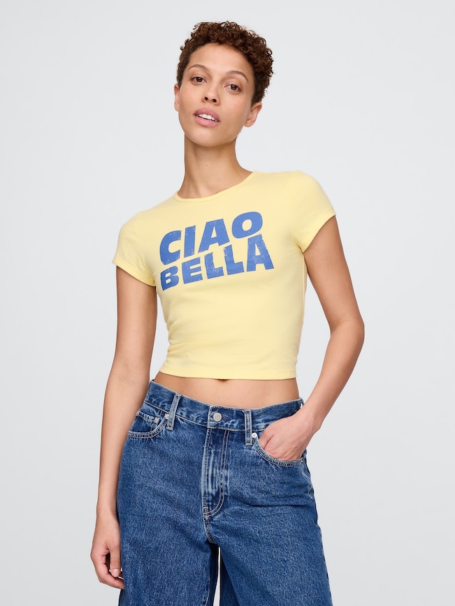 Cropped Graphic T-Shirt