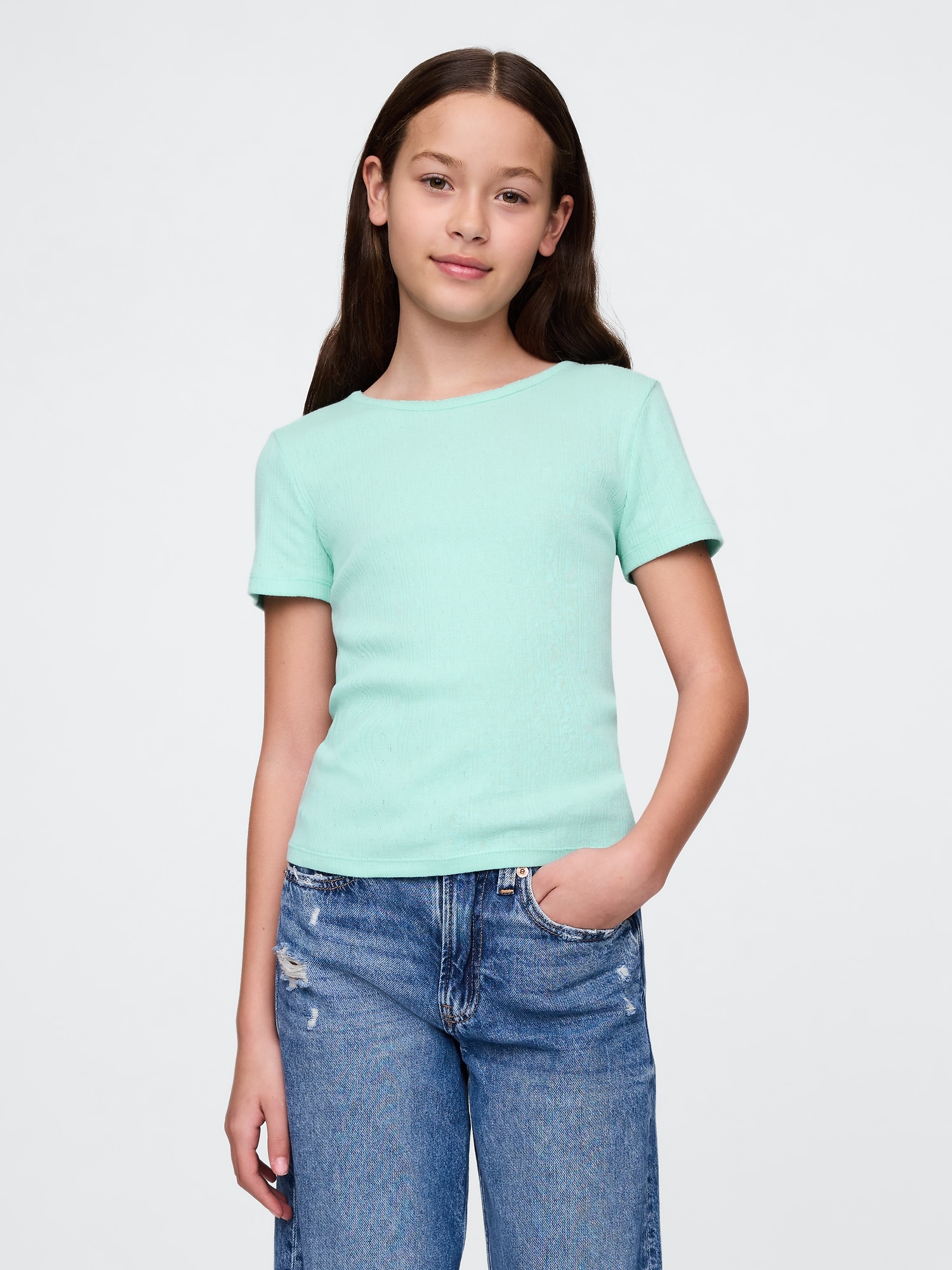 Kids Pointelle T-Shirt