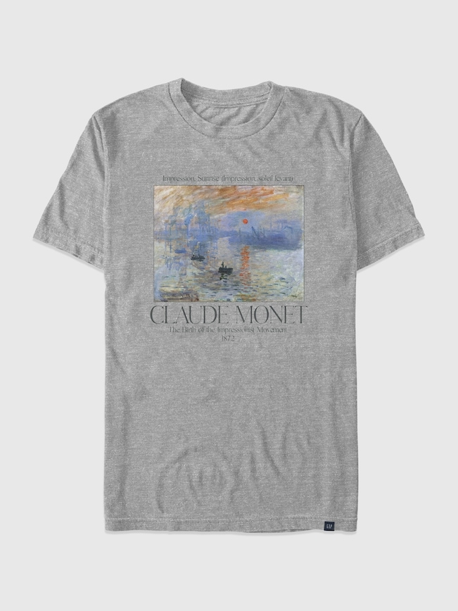 Monet Sunrise Oversized Graphic T-Shirt