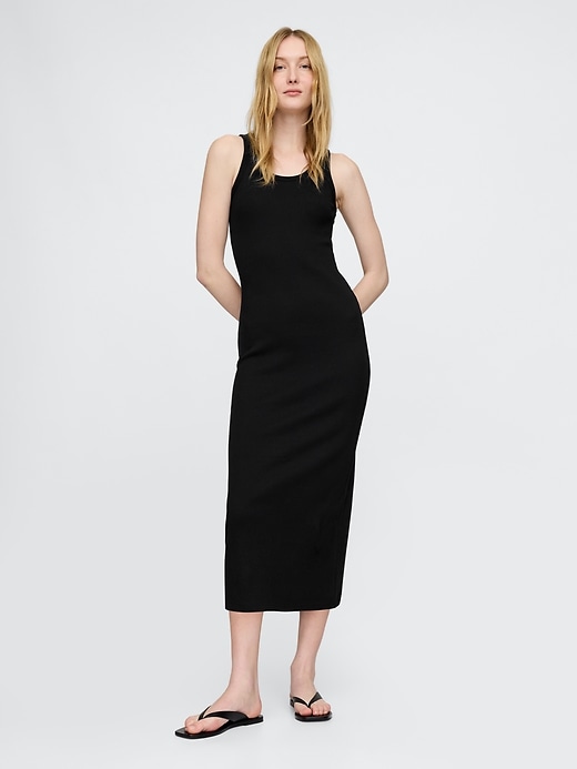 Image number 1 showing, Rib Midi Tank Dress
