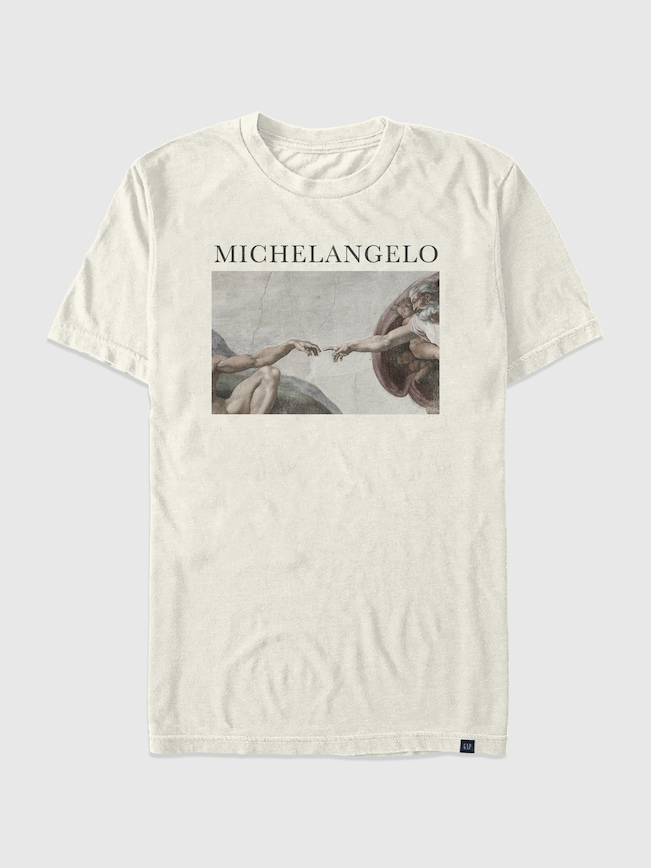 Michelangelo Creation Oversized Graphic T-Shirt