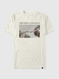Michelangelo Creation Oversized Graphic T-Shirt