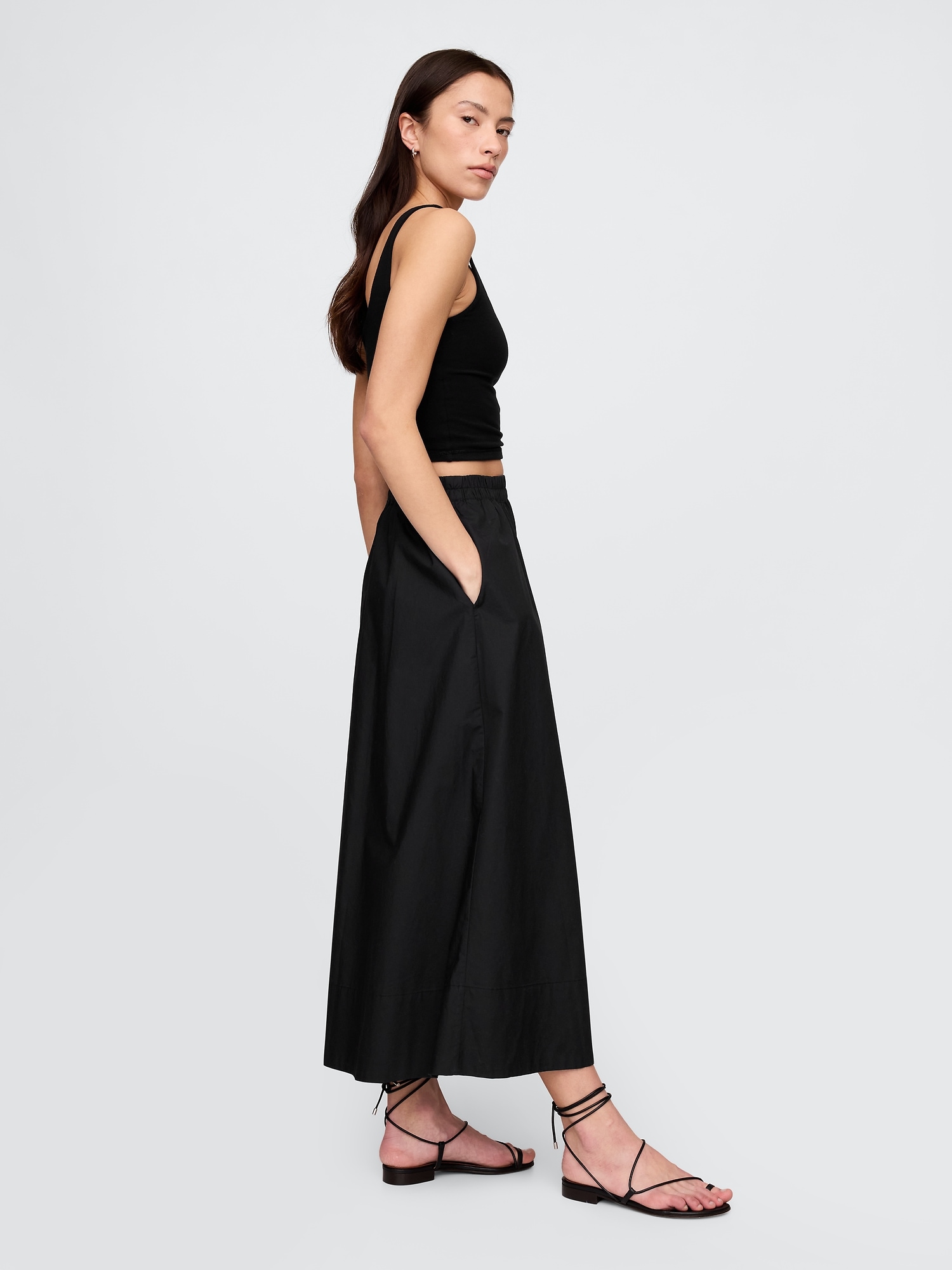 Женские юбки Gap Poplin Maxi Skirt — фото 3