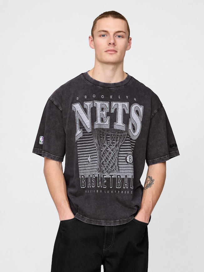 NBA New York Nets Graphic T-Shirt