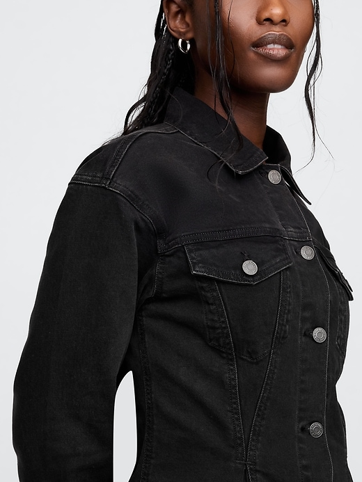 Image number 4 showing, Peplum Denim Jacket