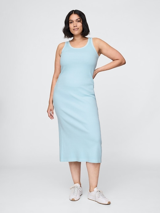 Image number 5 showing, Rib Midi Tank Dress