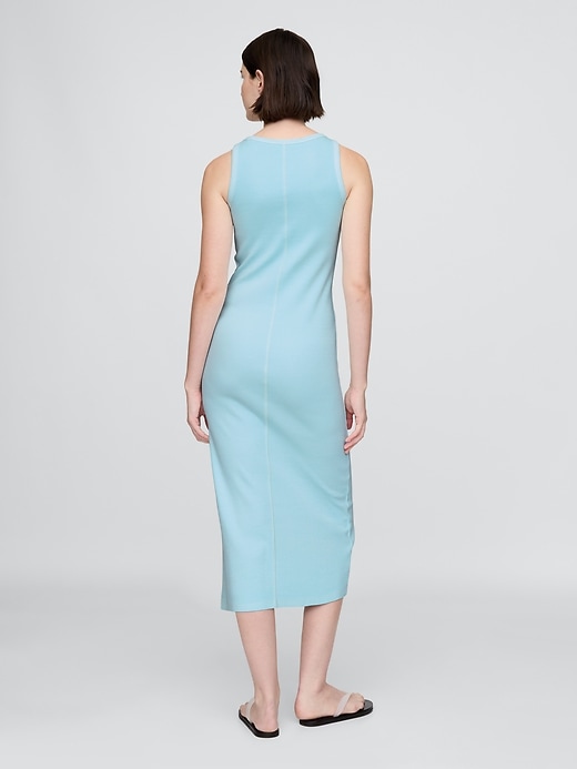 Image number 2 showing, Rib Midi Tank Dress