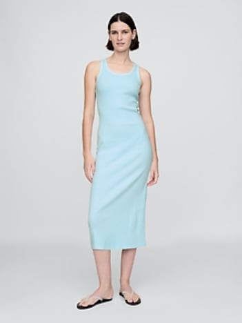 Rib Midi Tank Dress