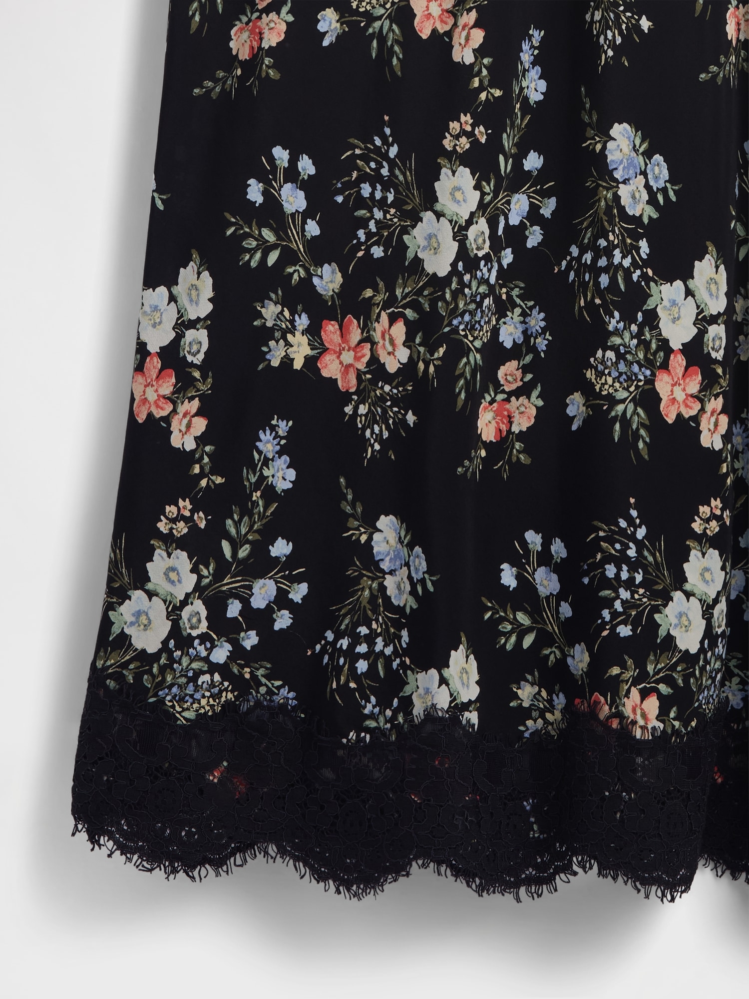 Женские юбки Gap Crepe Lace-Trim Maxi Skirt — фото 4