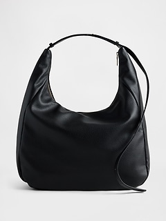 Vegan Pebble Leather Slouchy Bag
