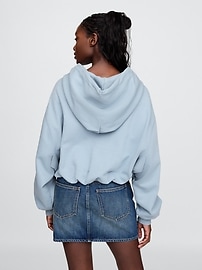 Heavyweight French Terry Cropped Bubble Hoodie