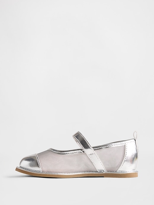 Image number 5 showing, Toddler Metallic Mesh Mary Jane Flats