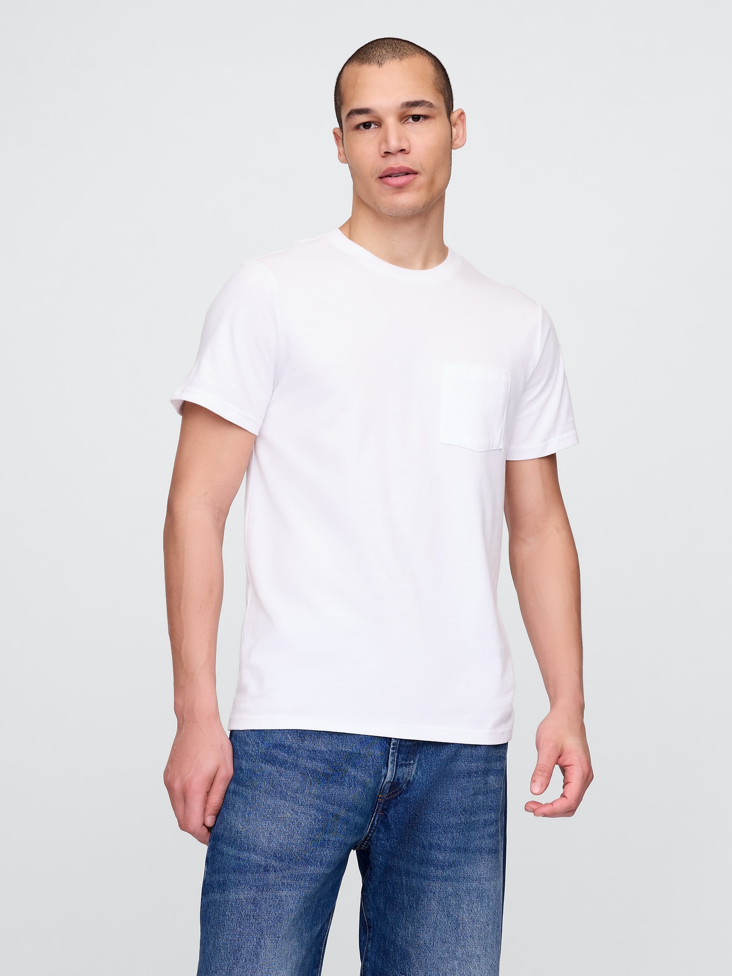 Organic Cotton Pocket T-Shirt - White