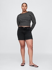 5" Mid Rise Girlfriend Shorts