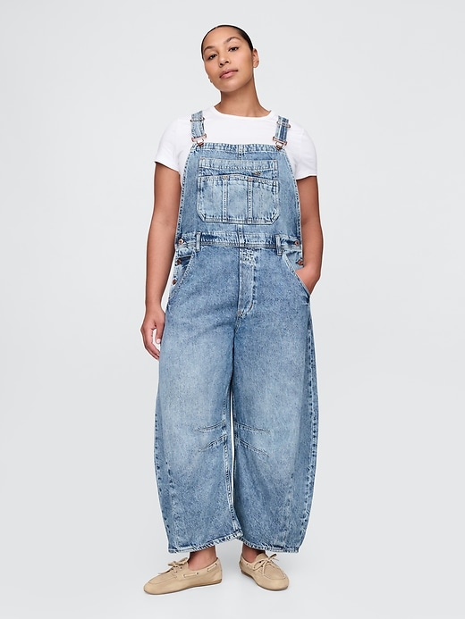 Image number 5 showing, UltraSoft Denim Horseshoe Overalls