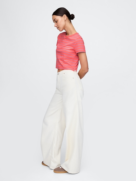 Image number 2 showing, Organic Cotton VintageSoft Cropped T-Shirt