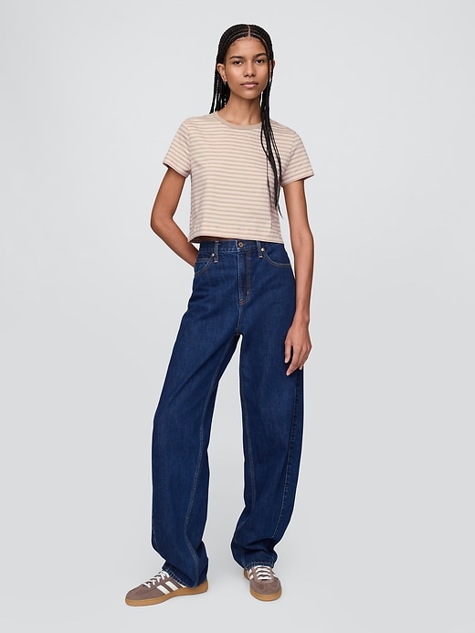 Image number 2 showing, Organic Cotton VintageSoft Cropped T-Shirt