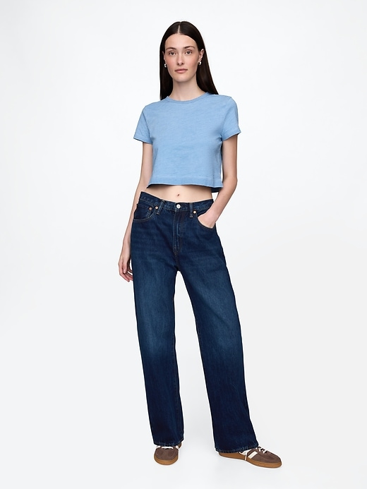 Image number 2 showing, Organic Cotton VintageSoft Cropped T-Shirt