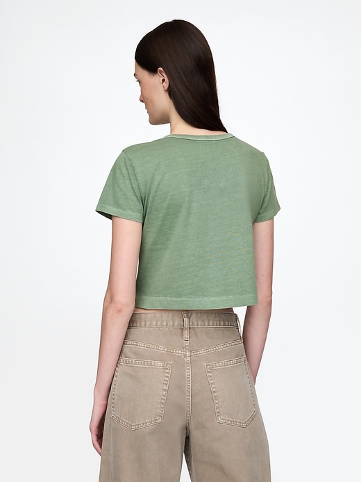 Image number 3 showing, Organic Cotton VintageSoft Cropped T-Shirt