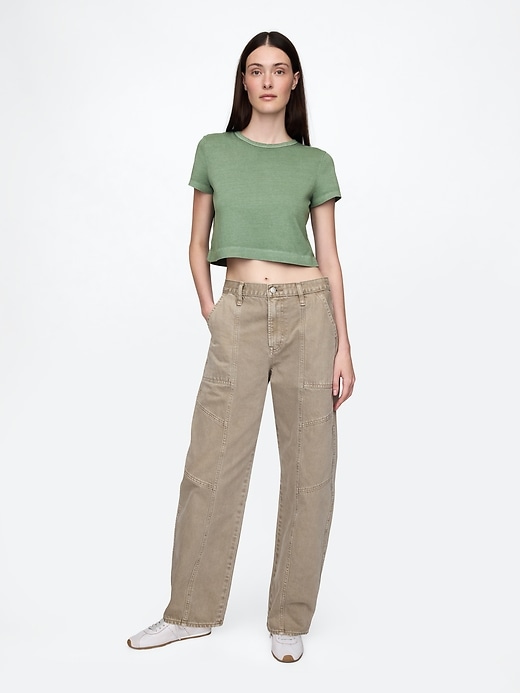 Image number 2 showing, Organic Cotton VintageSoft Cropped T-Shirt