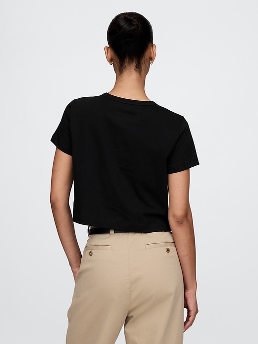 Image number 3 showing, Organic Cotton VintageSoft Cropped T-Shirt