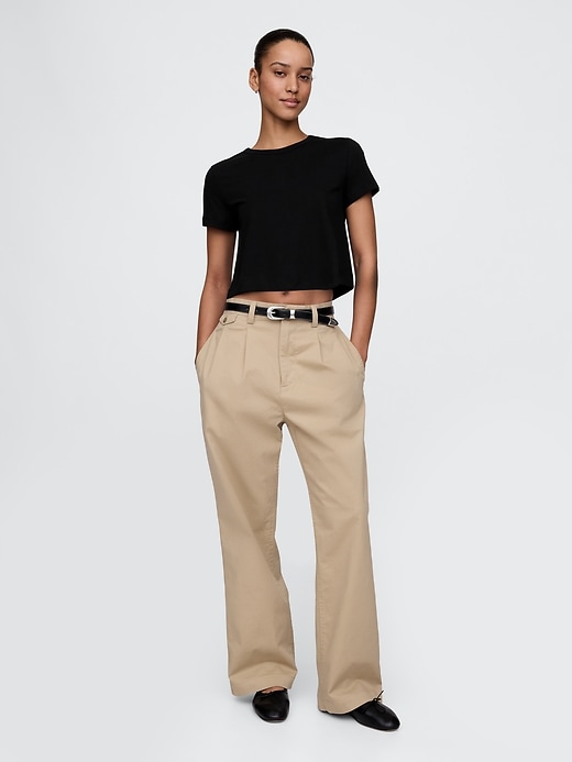 Image number 2 showing, Organic Cotton VintageSoft Cropped T-Shirt