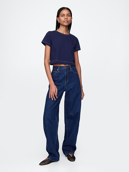 Image number 2 showing, Organic Cotton VintageSoft Cropped T-Shirt