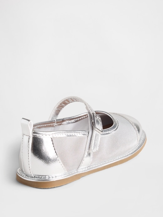 Image number 4 showing, Toddler Metallic Mesh Mary Jane Flats