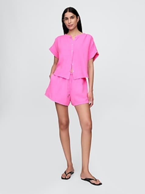Cotton Gauze Easy Shorts