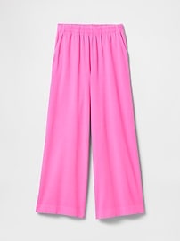 Organic Cotton Heavyweight Cropped Wide-Leg Pants
