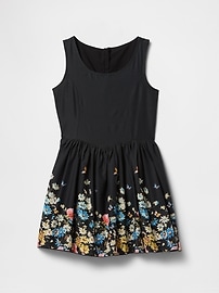 Kids Linen-Cotton Floral Dress