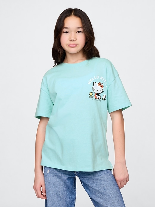 Image number 1 showing, Kids Hello Kitty Logo Graphic Tunic T-Shirt