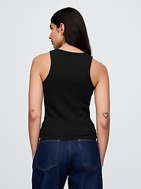 Modern Rib Halter Tank Top