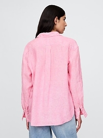 View large product image 36 of 62. 100% Linen Oversized Shirt