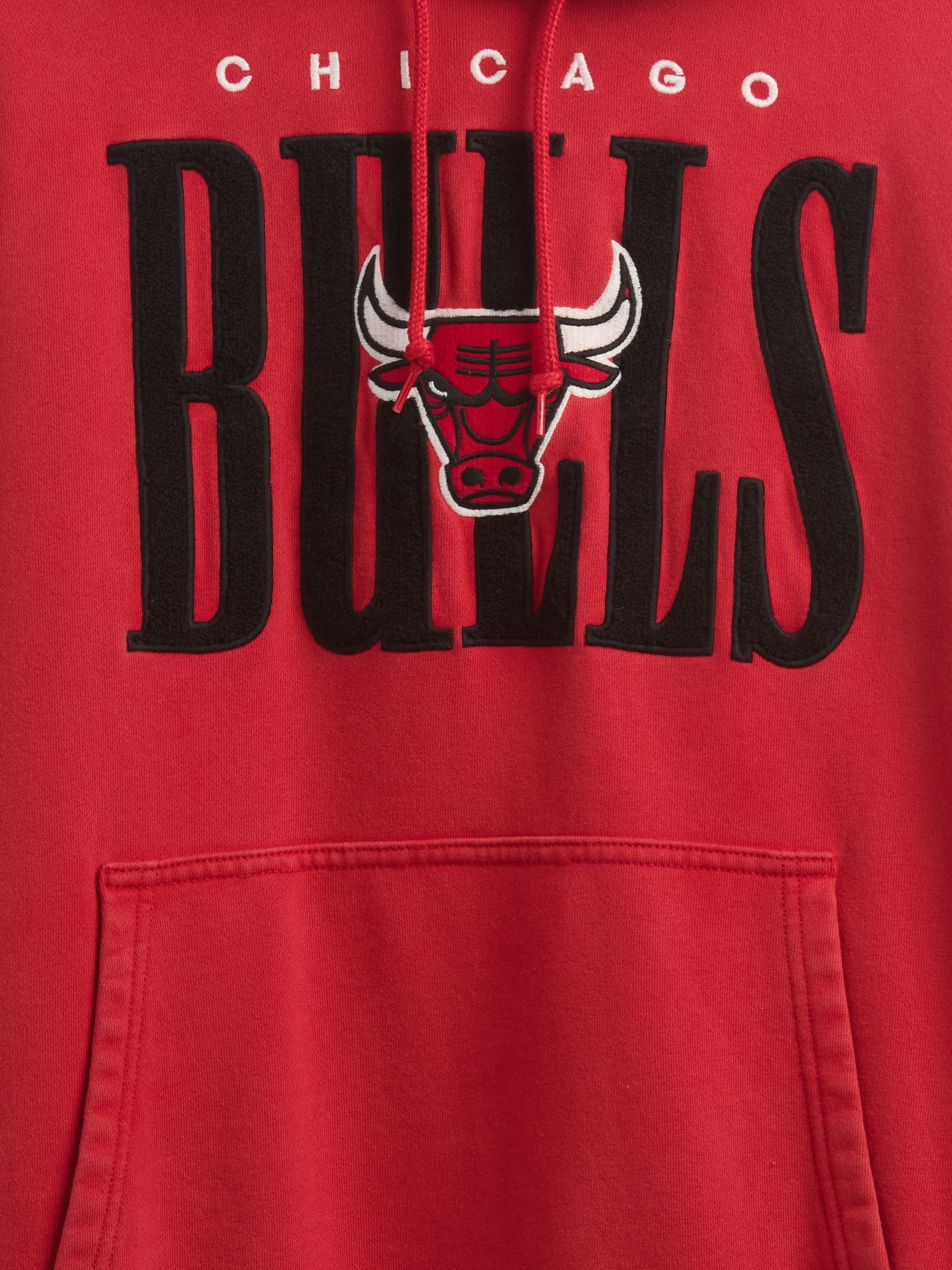 Мужское худи Gap NBA Los Angeles Lakers Logo Heavyweight, цвет: Chicago Bulls — фото 4