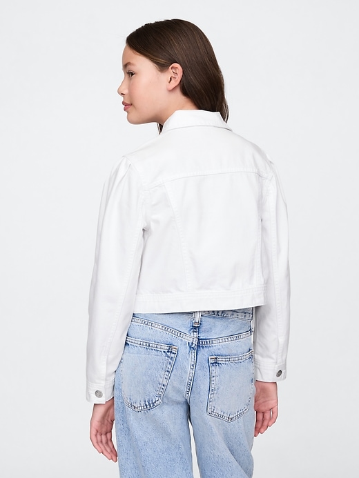 Image number 3 showing, Kids Cropped Denim Jacket