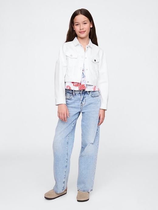Image number 4 showing, Kids Cropped Denim Jacket