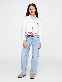 Kids Cropped Denim Jacket