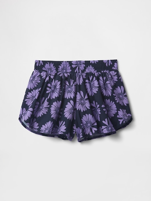 Image number 2 showing, Kids Recycled Butterfly-Hem Run Shorts