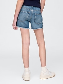 Kids Low Rise Easy Denim Shorts