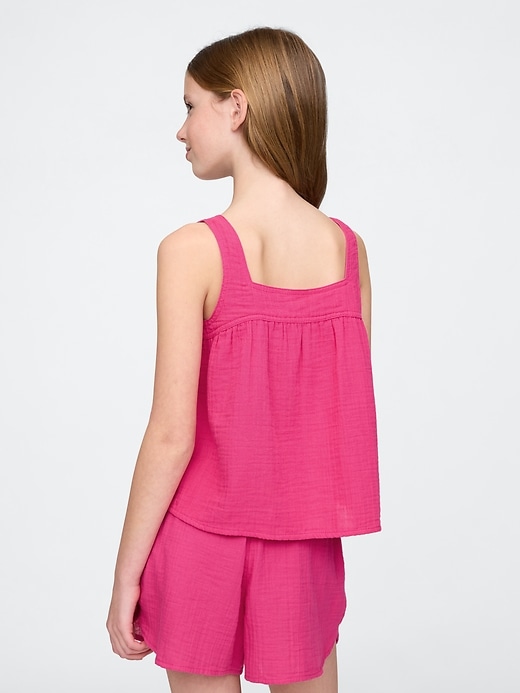 Image number 3 showing, Kids Crinkle Gauze Swing Top